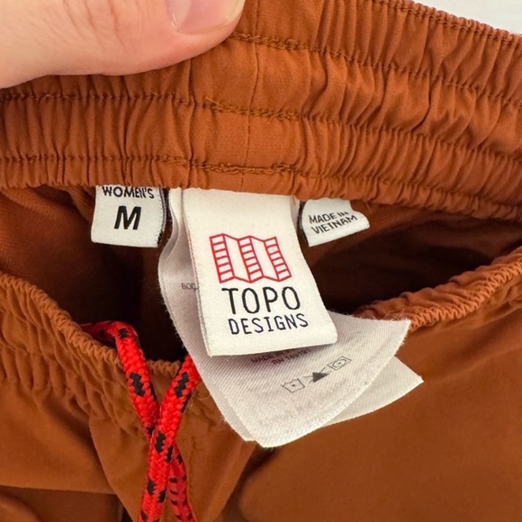 NWOT Topo Designs Women’s Boulder Climbing/Hiking Pants - Orange/Rust - Medium - Picture 9 of 15